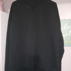 Mens Crewneck Sweatshirt All Black Size Xl By DSG