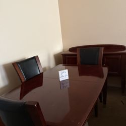 Dinning Table With Chairs And End Table 