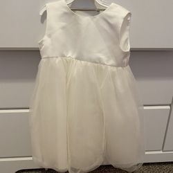 Toddler White Dress