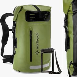 $35 EARTH•PAK WATERPROOF 35L BACKPACK 