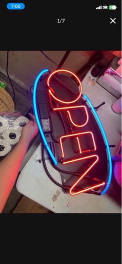 LOW PRICE MOVING- $550 + TAX RETAIL NEON OPEN RETAIL SIGN