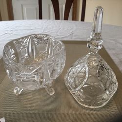 Footed Crystal Candydish