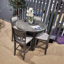 Grey Round Dining Set, Dining Room Table