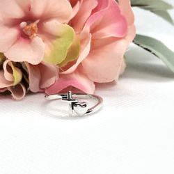 Cross and Heart | Ring Size 8