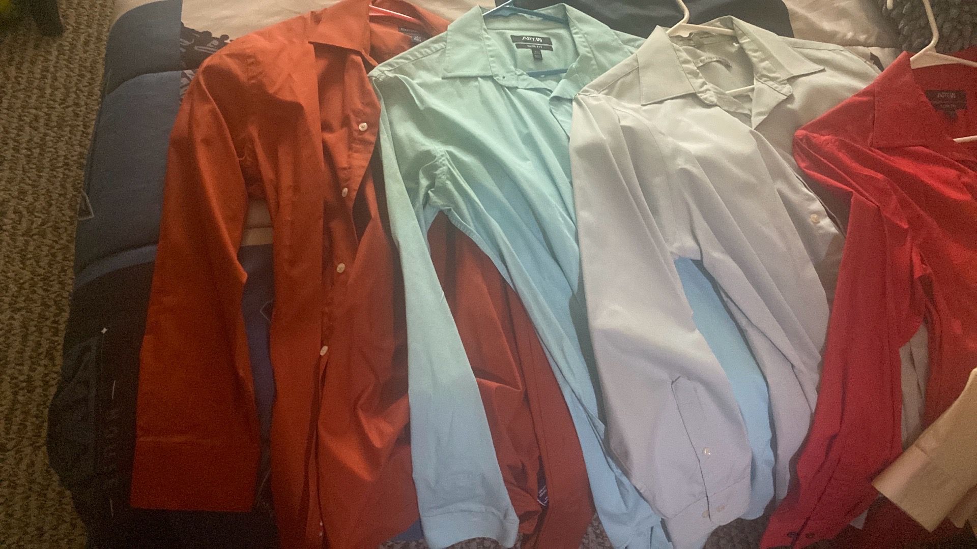 Male Dress Shirts All Large Size