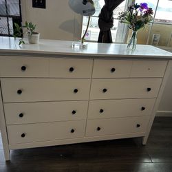 White Dresser 8 Drawers Brand New 