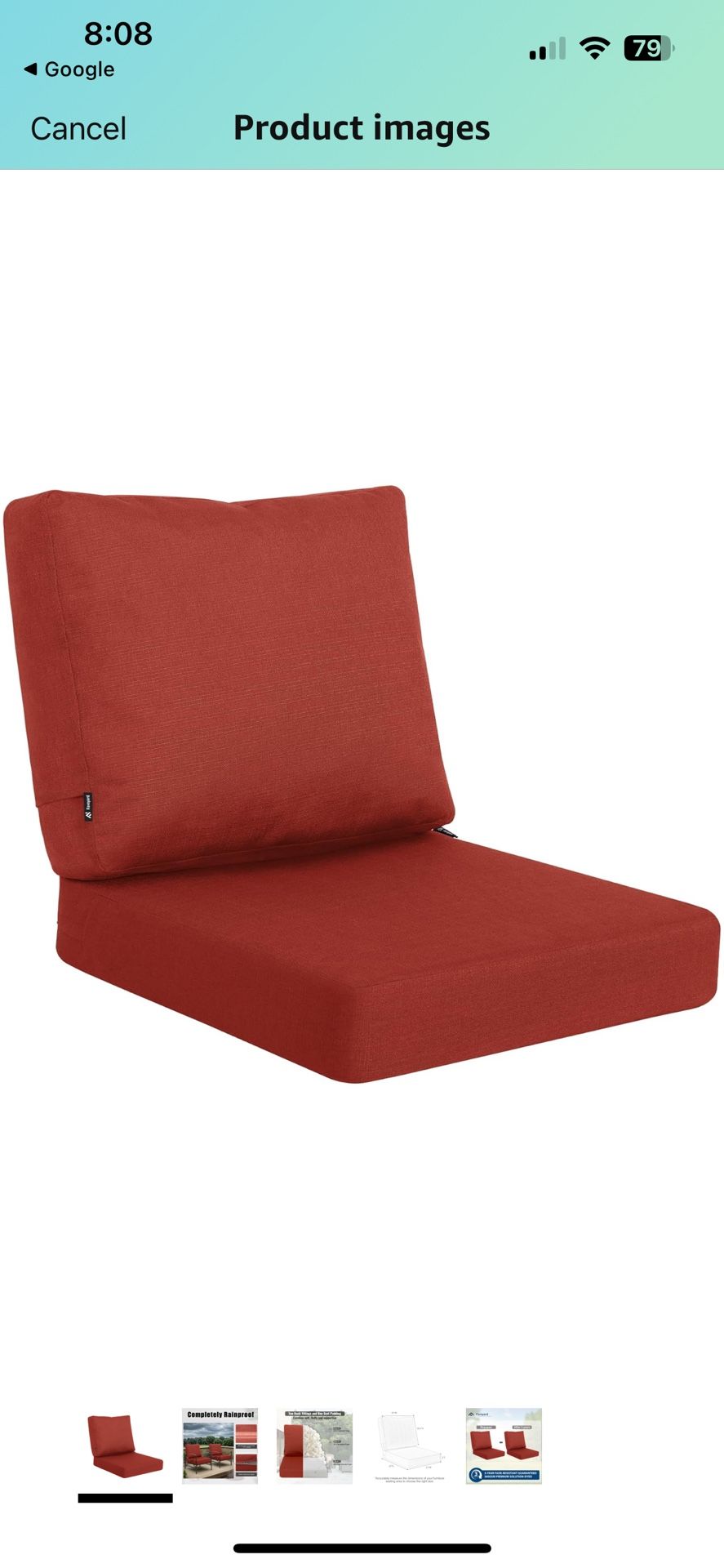 Favoyard Deep Seat Patio Cushion