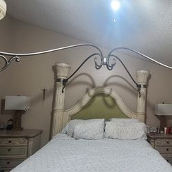 California King Canopy Bedroom Set