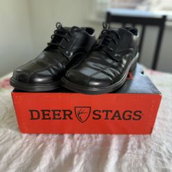 Deer Stags Gabe Men's Black Oxford Lace-Up Square Toe Dress Shoes Size 6W