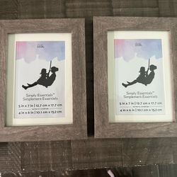 Two 5 x 7 Wood Frames 