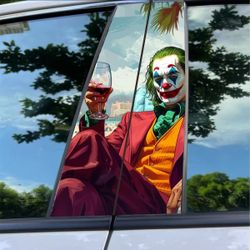Vinyl wrap pillars 2x $130halloween joker
