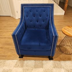 Velvet armchair