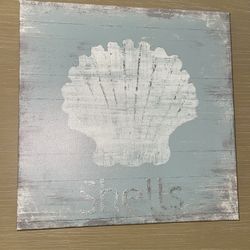 Ocean Shell Small Wall Paint Frame Decor
