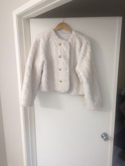 Women's Faux Rabbit Fur Jacket Mediun