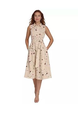 Brand New Woman’s Tommy Hilfiger brand Pink Floral Button Down Shirt Dress Up For Sale