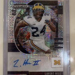 2020 Panini Prizm Draft Draft Picks Rookies Lavert Hill /49 Rookie Auto RC