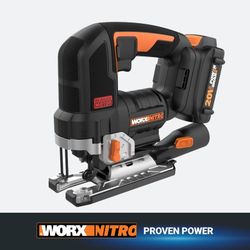 Brand NEW In Box WORX WX542L Nitro 20V Brushless Cordless Jigsaw