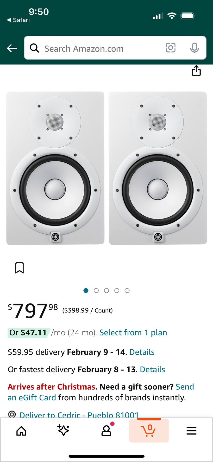 Yamaha Studio Monitors
