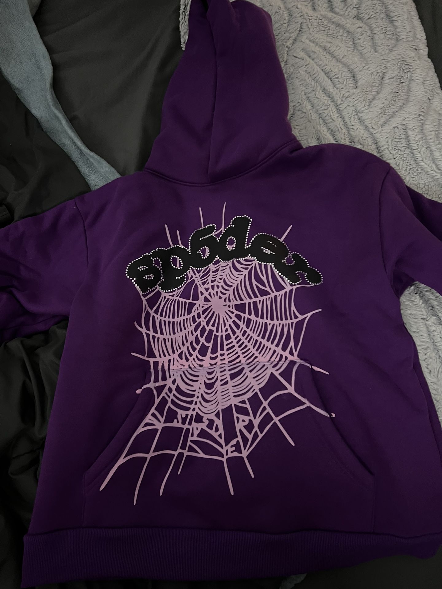 Grape Purple Sp5der Hoodie