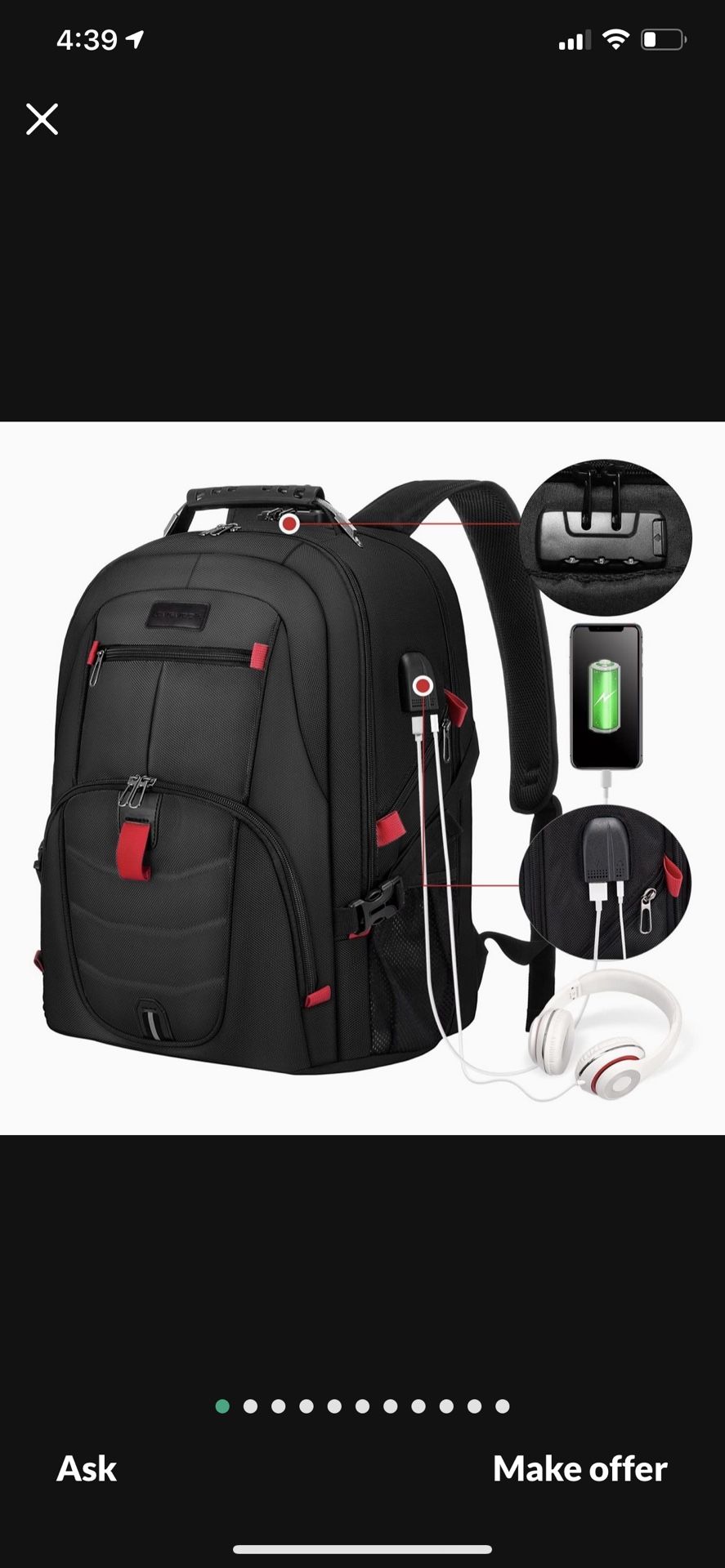 Travel Laptop Backpack Waterproof 