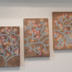 Wall Art 3 Pieces Lightweight 11in*17in*1.8in
