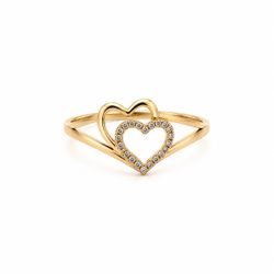 10K Gold Woman’s Heart Ring