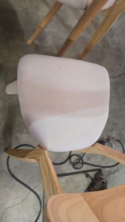 YESWOOD Upholstered Dining white Chairs – 3 for $30 FIRM