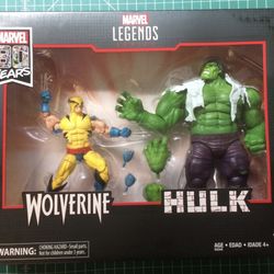 Marvel Legends 80th Hulk and Wolverine