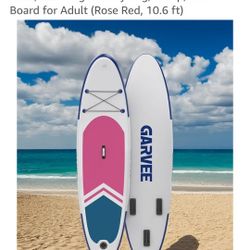 Brand new ✨️ in box 📦 PINK 🩷 Garvee 10.5 ft SUP Paddleboard 🌊
