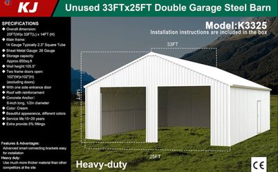 New Galvanized Metal Garages, Sheds & Carports