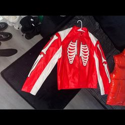 Skeleton Moto Jacket Size medium Men’s 