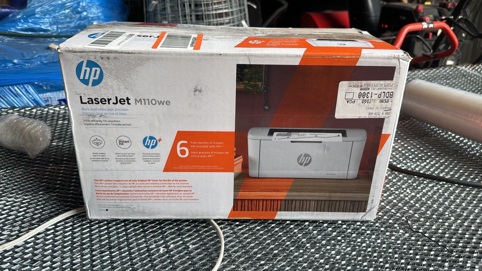 HP LaserJet M110w Wireless Printer, Print, Fast speeds, Easy setup, Mobile printing, Best-for-small teams, Instant Ink eligible