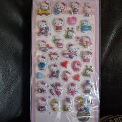 3D Hello Kitty Stickers Differents