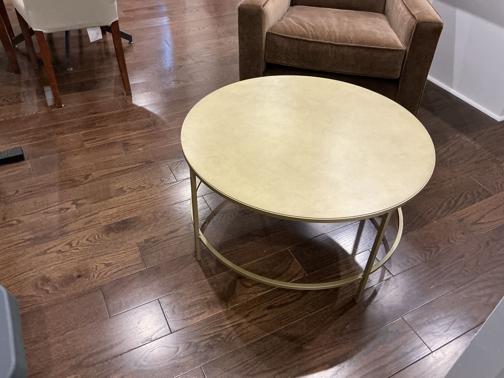 Gold Round Coffee Table