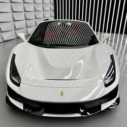 Ferrari 488GTB/ Spider upgrade Pista body kit Dry carbon cover with storage box rear spoiler.