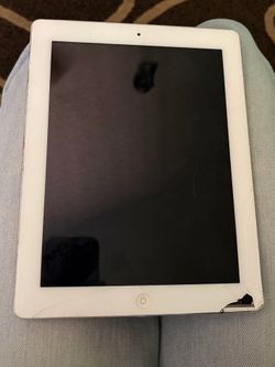 iPad 2, cracked screen, no charger