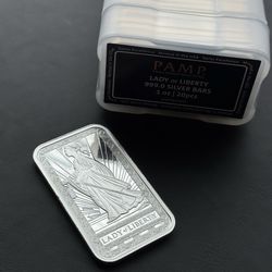 PAMP 1oz Silver Bars Lady of Liberty 20 Count