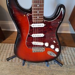 Squier by Fender "Standard" Stratocaster Electric Guitar - Antique Burst
