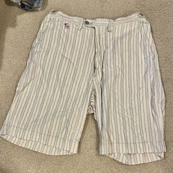 Vintage Abercrombie & Fitch Striped Cotton Shorts – Men’s 32 – Early 2000s