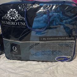 A Blue Blanket For Smifing Homo Size Queen