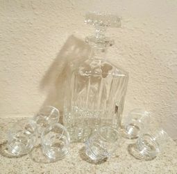 decanter and set of glasses