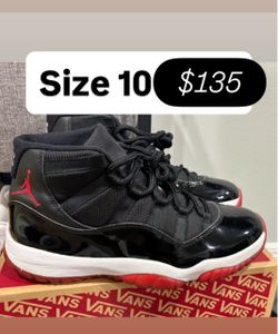 Jordan retro 11s bred size 10