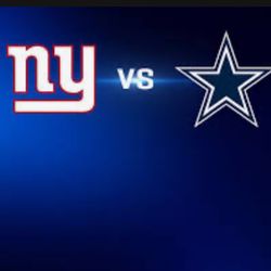 Giants V Dallas 4 Tix 246a - Thursday night football