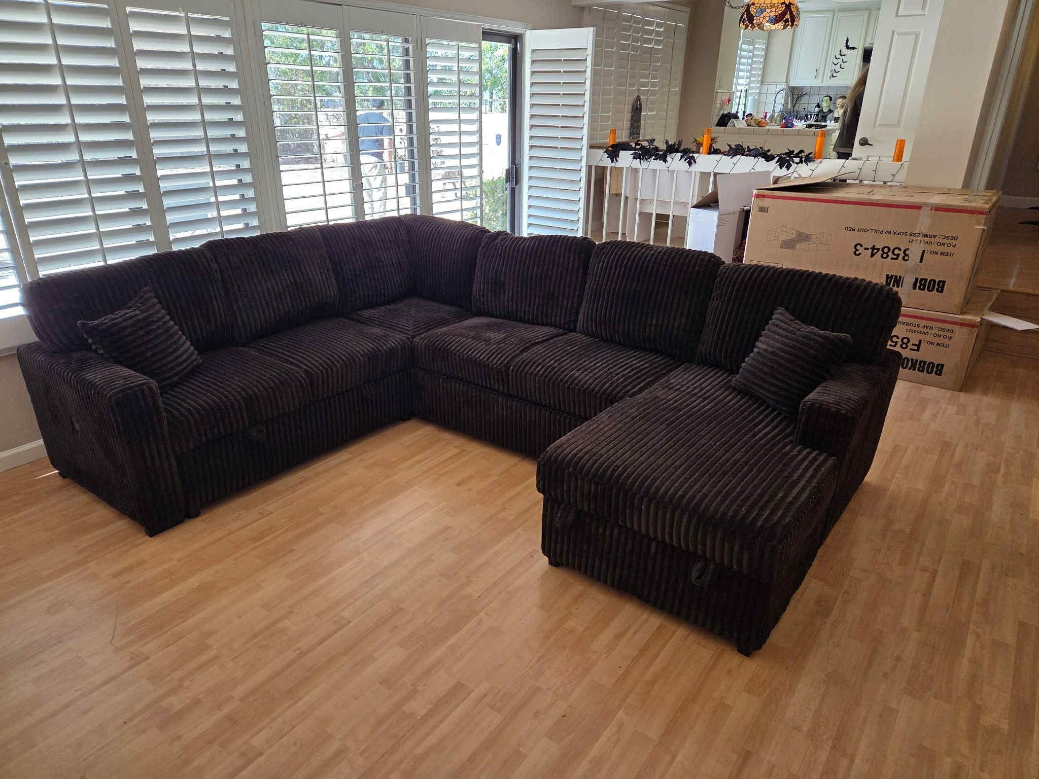 New Sleeper Sectional Sofa Bed Couch! Free Delivery 🚚!