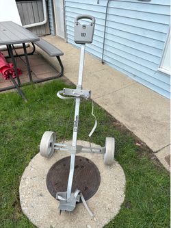Wilson Compact Folding Golf Push Cart Caddy Collapsible w/ Removable Wheels