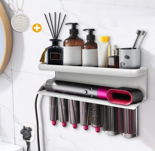 Airwrap Storage Holder Compatible with Dyson Airwrap Curling Iron Wall Mounted