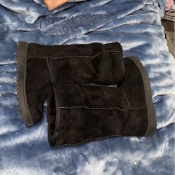 Black Fuzzy Winter Boots 7.5