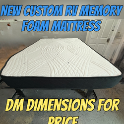 NEW CUSTOM RV MEMORY FOAM MATTRESS