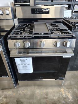 LG gas range stove