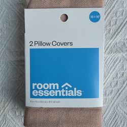 2 Pillow Sham Covers, Room Essentials